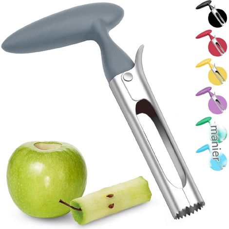 Appelboor - Lame En Acier Inoxydable Alimentaire 304 - Poignée En ABS Ergonomique - Pour Pommes Poires Et Fruits - 1 Pièce (1/5)