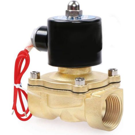 Electrovanne - 220 V AC - Filetage 1" G - Normalement Fermée NC - Pour Air Eau Huile - 1 Pièce (1/5)