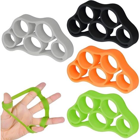 4-teiliges Silikon-Fingerstärkungsset Hand-/Handgelenk-/Unterarmtrainer, bei Arthritis/beim Klettern