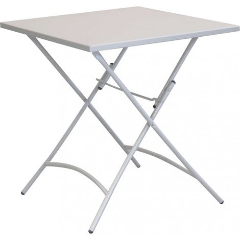 Tavolo Bristol 70x70x72 h cm in Acciaio Tortora Chiaro (1/3)