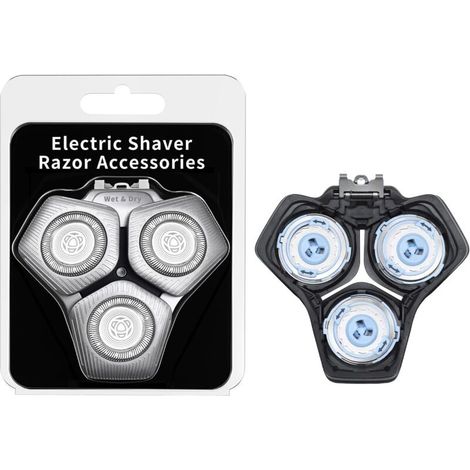 Pour têtes de rasage SH71/50 Compatible avec les rasoirs Philips séries S5000, S7000, SH60/70 et SH71/50, sans base (argent)