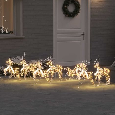vidaXL Renos LED 7 uds. 40 LED Multicolor 42 x 15 x 64 cm PET (1/5)