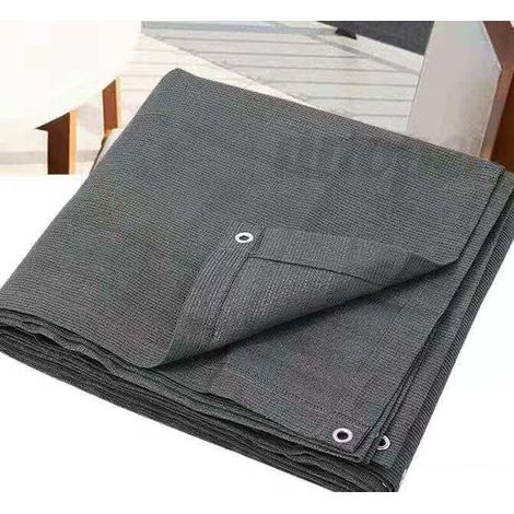 0.95m HDPE Filets D'ombrage Confidentialité Clôture Terrasse Filet Balcon Gris Foncé Abri De Jardin Tissu D'ombrage, Écran (1/3)