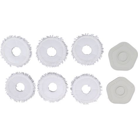 Zerodis Ersatz-Wischmopp-Pads für Staubsauger, Wischtücher für Wischmopp-Pads, Ersatz-Wischmopp-Pads mit Halterung für W10 Pro Staubsauger (1/5)