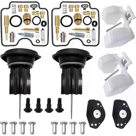 Kit de réparation de carburateur de qualité supérieure pour Yamaha XVS1100 (1999-2006) : piston, membrane et flotteur.