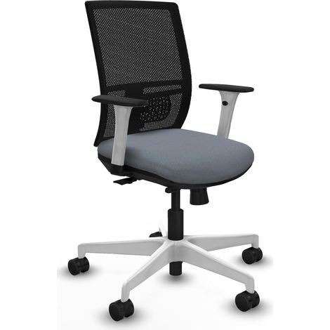 Chaise de bureau piqueras y crespo Yunquera blanc support lombaire (1/2)