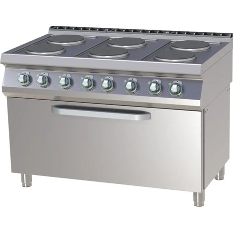 Fourneau électrique avec four statique RM - SPT 7120/31 E - RM Gastro