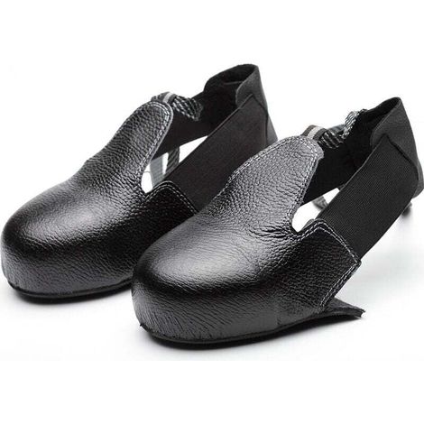 Chaussures de sécurité pour lieu de travail - Couverture anti-écrasement portable - Légère - Embout en acier - Couvre-chaussures réutilisables - Résistantes - Réutilisables