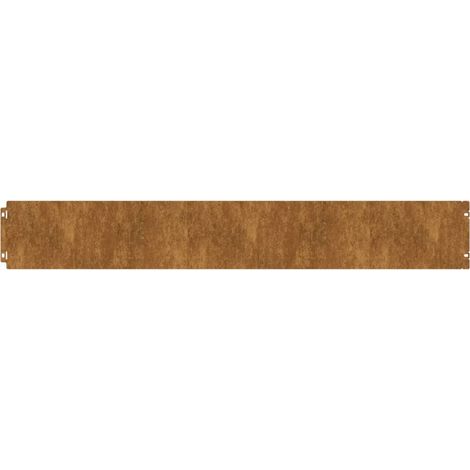Vidaxl – Bordures de pelouse 10 pcs acier corten flexible 15x103 cm – Anti-corrosif – Connexion rapide sans outil – Pour jardins et allées