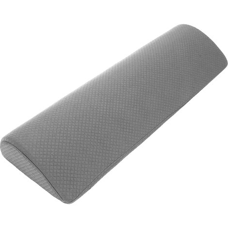 Cuscino grande per ginocchia a forma di luna, imbottitura morbida, fodera rimovibile, supporto continuo, design versatile, ideale per la famiglia e gli amici, adatto per una persona (grigio) (1/5)
