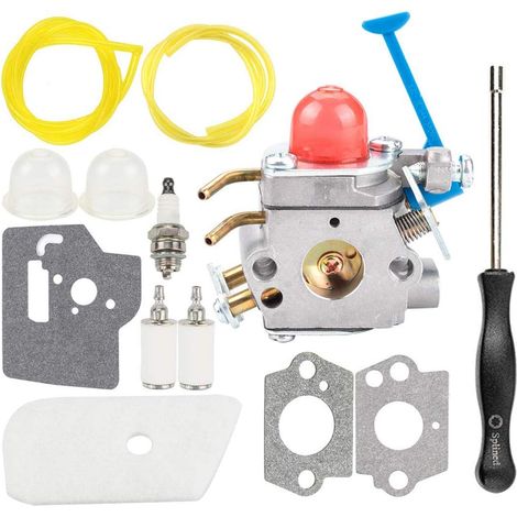 C1Q-W40A W38 Carburetor with Air Filter Air Filter Fuel Line Filter For Zama Husqvarna Trimmer Weed Eater Wacker Edger 28cc 124L 125L 125LDX 128C 128L 128LD 128R 128RJ