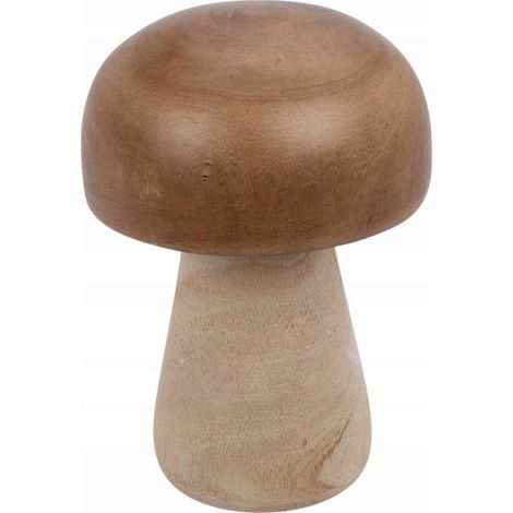 Collezione Home Styling Figurina Fungo Legno Naturale 20 cm