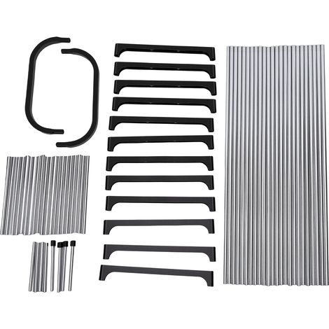 Étagère à chaussures en métal à 6 niveaux, robuste et multifonctionnelle, montage sans outils, autoportante, idéale pour placard, entrée ou chambre. (1/5)