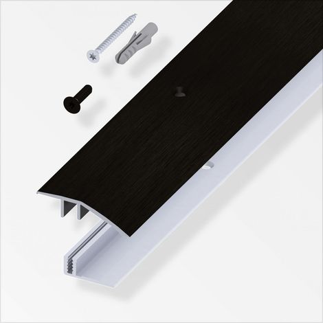 alfer Niveauausgleichs- Träger-Profil 1 m, 45 x 7 - 15 mm schwarz Profil (1/2)