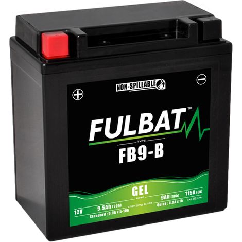 Batería Fullbat FUL GEL - FB9-B / YB9-B (Gel, sin mantenimiento) (1/2)