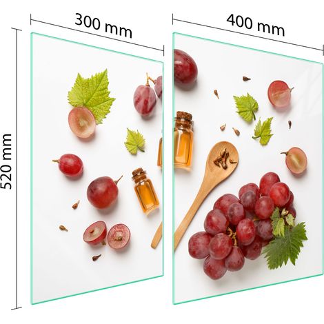 PIASTRA PROTETTIVA IN VETRO PER FORNELLO 70x52 FRUTTA (1/5)