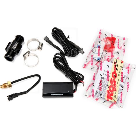 Adaptateur température eau aluminium pour scooter moto racing, raccord sonde 18mm tuyau, compatible circuit refroidissement, haute performance. (1/5)