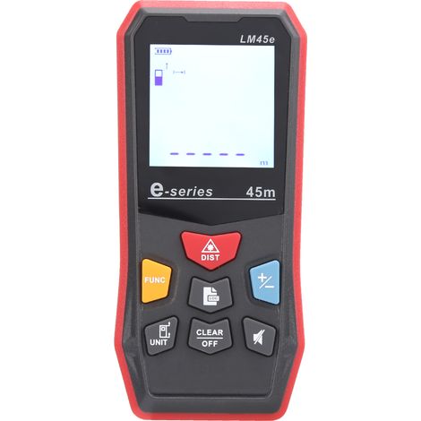 LM45e Tragbarer Infrarot-Laser-Entfernungsmesser – Distanz- und Volumenmessung (1/5)