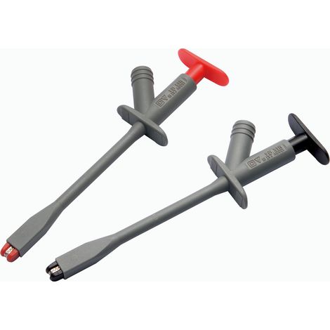 Pince grippe-fils RS PRO, 10A, sonde de 4mm, L. 157mm, Noir, Gris, Rouge ( Prix pour 1 )