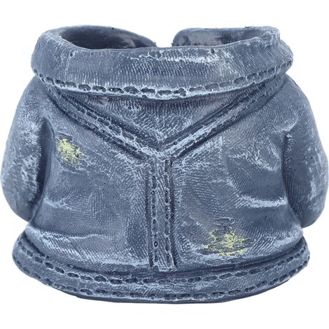 Pot de fleurs créatif, jardinière bleue, pot en résine pour plantes grasses, pot décoratif original. (1/5)