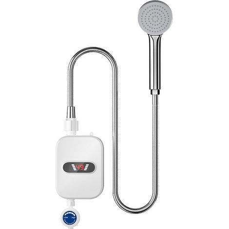 Instant electric water heater, mini tankless water heater with LCD screen, suitable for bathrooms. (1/5)