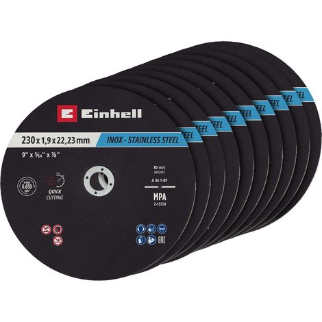 Disco de corte Einhell 711524 230 mm 10 piezas (1/3)