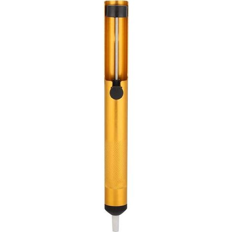 Lot 3 pistolets aspiration ventouse – pompe vide manuelle – étain – dessouder – aluminium doré (1/5)