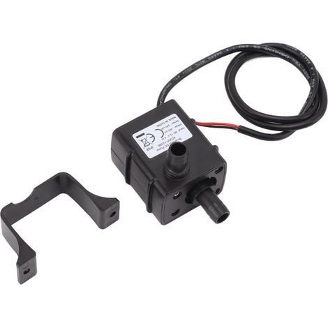 Bomba micro centrífuga sumergible de 12 V CC sin escobillas, con refrigeración por agua y bajo nivel de ruido, ideal para fuentes de jardín. (1/5)