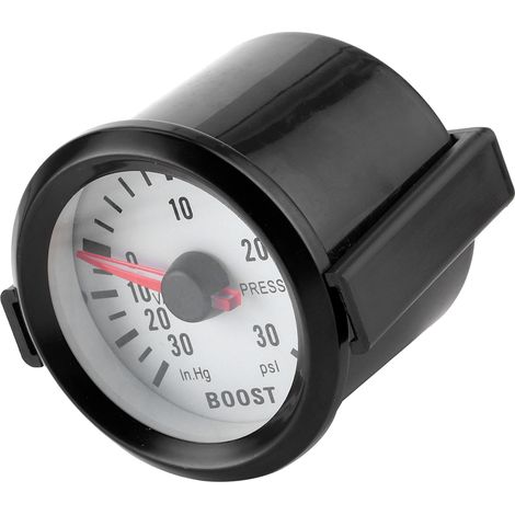 0–30 PSI 52-mm-Vakuummeter mit blauer LED-Anzeige, 12 V, für Autos, universelle Druckanzeige, Motorvakuummeter (1/5)
