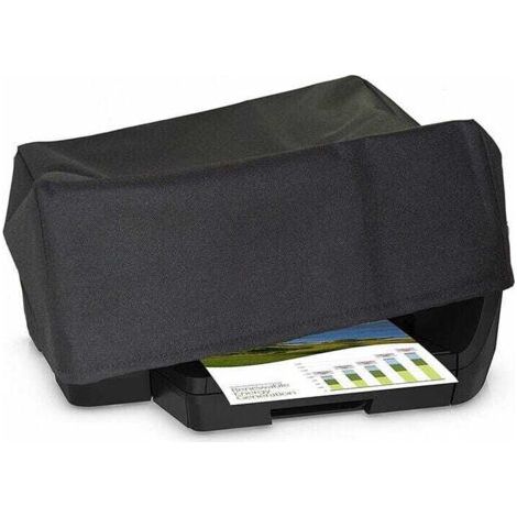 Housse anti-poussière pour imprimantes sans fil, Housse de protection universelle pour imprimantes,Housses d'imprimante noires étanches 210D704530cm (1/5)
