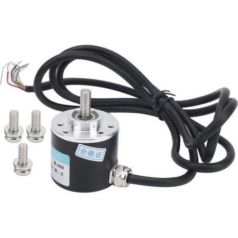 ABZ-Encoder-Inkremental-Drehstrommotor mit 6-mm-Vollwelle und Untersetzungsgetriebe (DC5-24VC38S6G5-800Z)