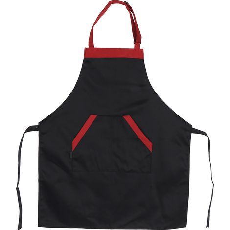 Tablier de cuisine noir unisexe pour chef, restaurant, maison, pâtisserie et barbecue (1/3)
