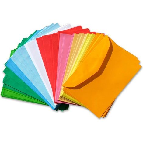 Enveloppes colorées B6 (100 pièces)