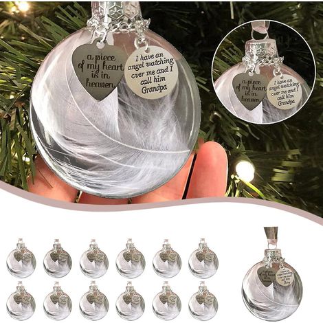 Bola Navidad - Esfera Plástico Transparente - Diámetro 60 mm - Decoración Árbol Navidad - 1 Unidad (1/4)