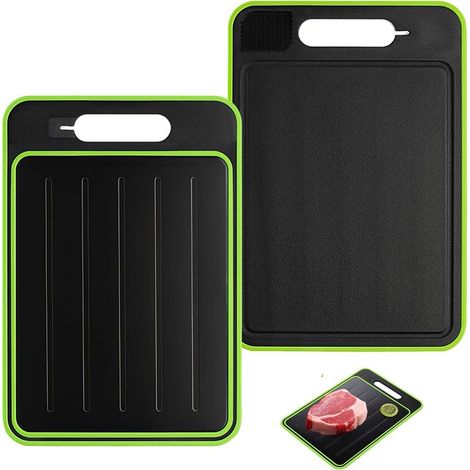 4-in-1 Defrost Cutting Board – Fast defrosting on both sides with grater for frozen food (1/5)