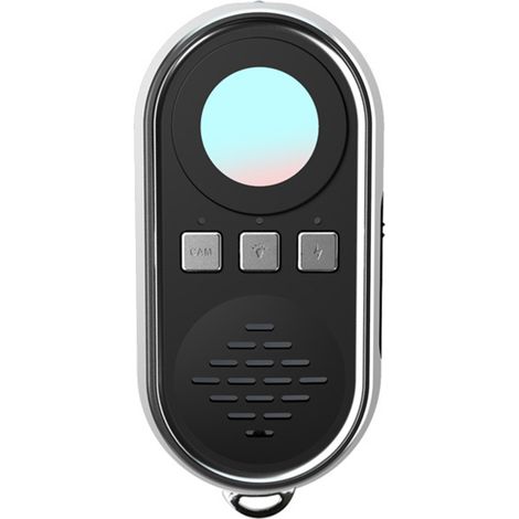 Détecteur de Caméra Sans Fil Mini Trouveur Anti-Espionnage Alarme Intégrée Portable pour Hôtel Voyage ABS Compact (1/4)