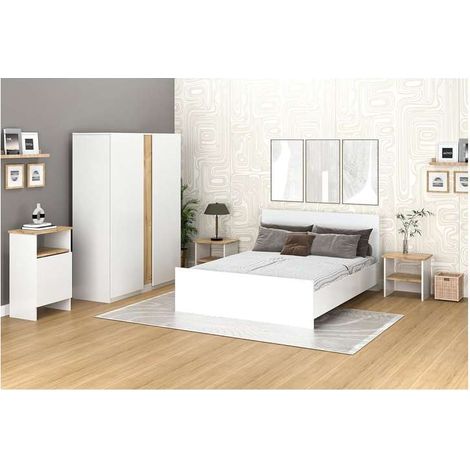 Kitwood Home Design Giroletto Matrimoniale Bianco per Letto King Size - 160x207 cm