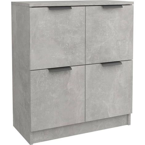 Maison Exclusive - Credenza Grigio Cemento 60x30x70 cm in Legno Multistrato