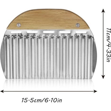 Cutter ondulé en acier inoxydable,couteau ondulé coupe-pommes de terre pour pommes de terre,ondulation,frites et fruits,lame de légumes avec bord ondulé pour légumes,pommes de terre,couteau ondulé,cou (1/4)