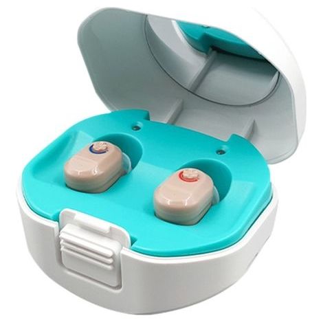 Aide auditive numérique rechargeable, avec étui de chargement, amplificateur auditif Ce pour personnes âgées (1/4)