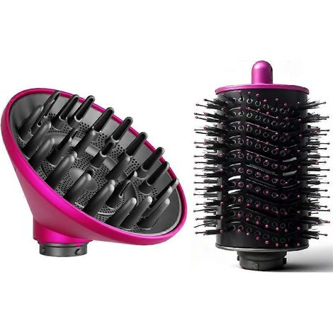 Diffusor + Curl Diffusor-Aufsatz für die Haartrockner Airwrap HS01, HS05 und HS08. Für schnellere, definiertere Locken. Farbe: Rosa. (1/5)