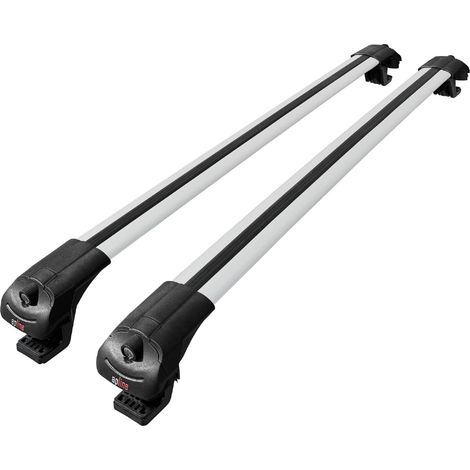 Compatible avec Dacia Duster (HS) Post-Facelift 2014-2017 ACE-1 Modèle Barres de Toit Railing Porte-Bagages de Voiture Aluminium Gris 2 Barres