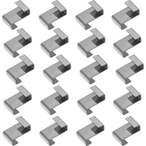AIDUCHO 100 unidades de anillos en Z de acero inoxidable 301 para acristalamiento de invernaderos, clips de fijación de vidrio para invernaderos (1/5)