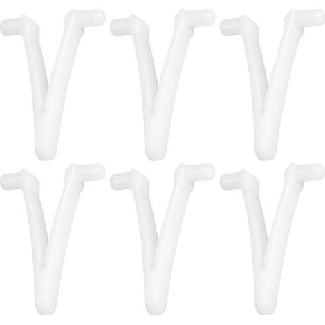 6pcs Piscine d'approvisionnement Papillon v Clip pour Piscine Spa Brosse Feuille râteau Feuille Skimmer tête d'aspirateur pour Nettoyage de Piscine (1/4)