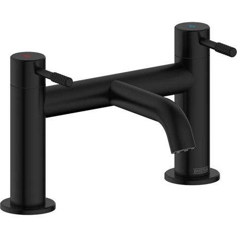 Bristan Molida Bath Filler Tap Pillar Mounted - Black (1/2)