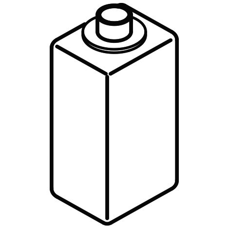 Leerflasche für 805.06.350 aus Kunststoff, 500ml