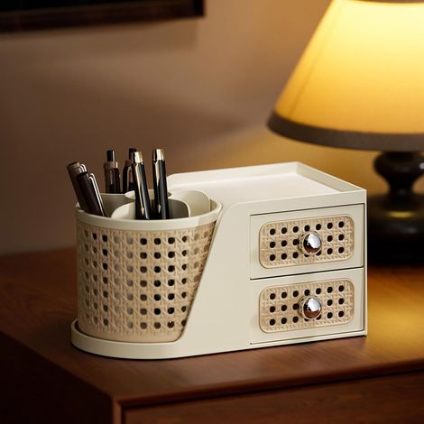 Decorazioni per la scrivania dell'ufficio domestico, portapenne, organizer per la cancelleria, scatole porta matite, scatole porta matite da scrivania (1/5)
