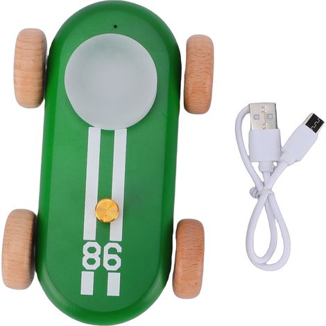 Veilleuse Go Kart en Bois Rechargeable LED RGB 7 Couleurs Variateur Lumière d'Ambiance Douce Design Déco Chambre (1/5)