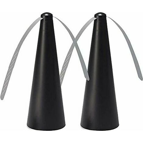 Ventilateur anti-insectes 2 pièces – Éloigne mouches et moustiques – Installation facile sur tables extérieures – Design léger et inodore (1/5)