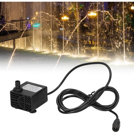 Pompe à eau de 1,2 mètre de hauteur de refoulement, pompe submersible CC basse tension 12 V 5 W, compatible avec les pompes à eau solaires et les pompes submersibles pour aquarium montées sur véhicule (1/5)